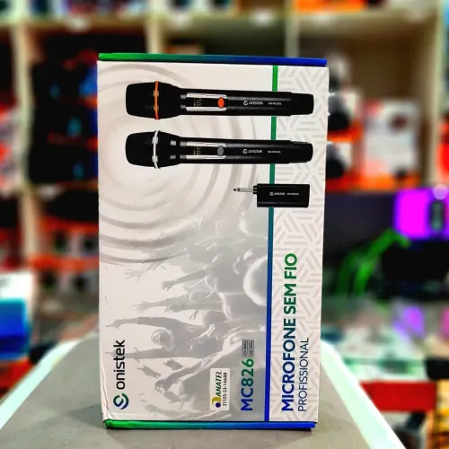 Microfone duplo sem fio