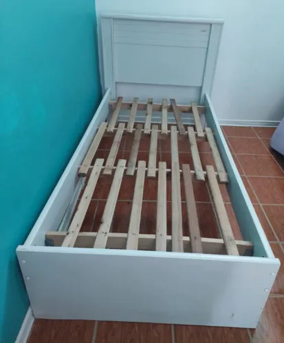 cama solteiro com colchão