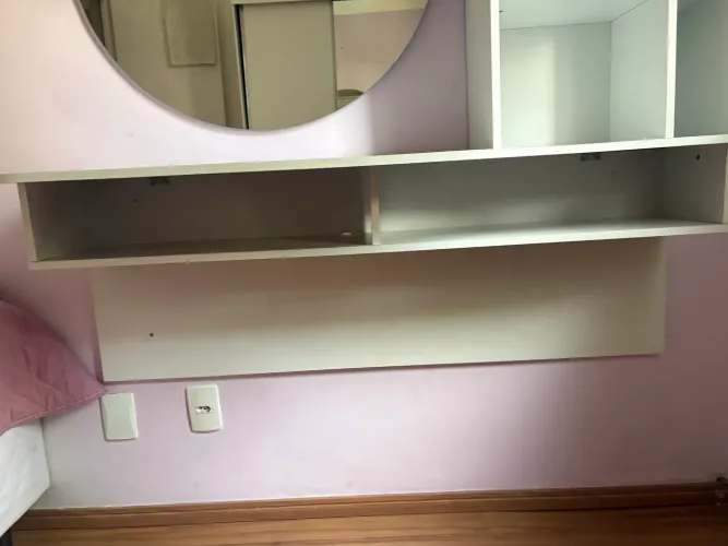 Escrivaninha/Bancada de estudos Lilac Moov - Branco Fosco