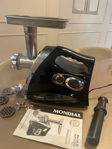 Moedor de carne elétrico Premium Mondial