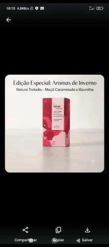 Vende-se caixa de sabonete da natura tododia por $35reais  pagamento á vista 