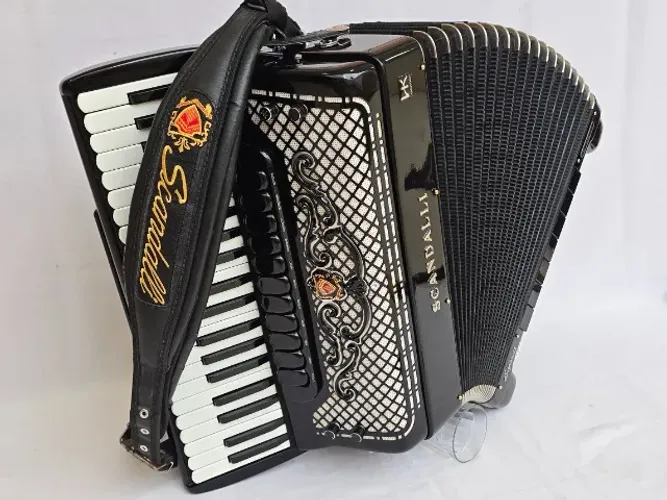 Acordeon 120 Baixos Iório Dupla Res. Remodelado p/ Scandalli Já Eletrificada