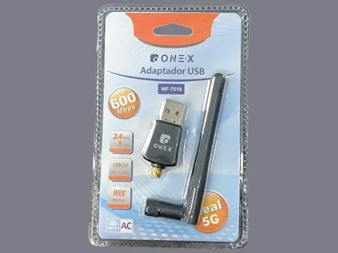 Adaptador Wi-Fi para PC e Notebook - Suporta Rede 5G (Dual Band)