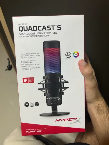 Vendo microfone HyperX QuadCast S 