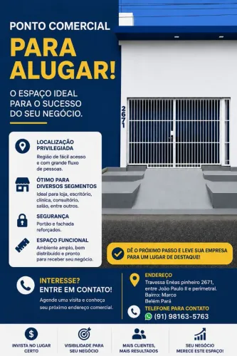 Alugo ponto comercial