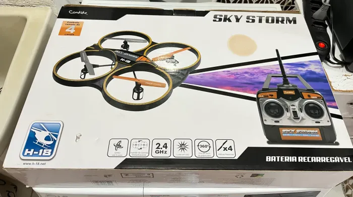 Drone Candide Sky Storm H-18 - Completo + Caixa + Manual