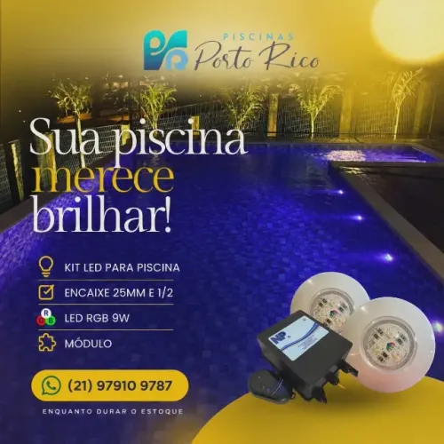 LEDS PARA ILUMINAÇÃO DE PISCINA 