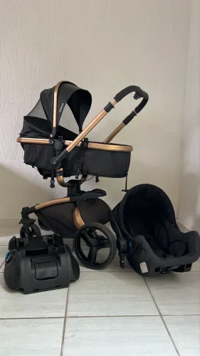 Carrinho de Bebê Vulkan Golden Galzerano 360 Dzieco Completo