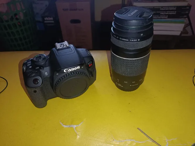 Câmera t5i + lente 75 - 300