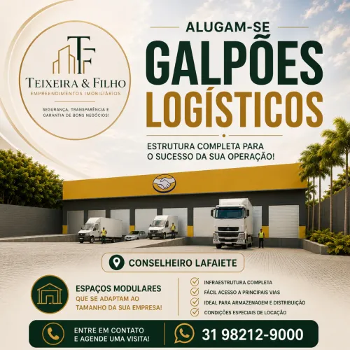 Galpões logísticos para locação