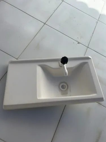 Cuba de banheiro branca 60cm