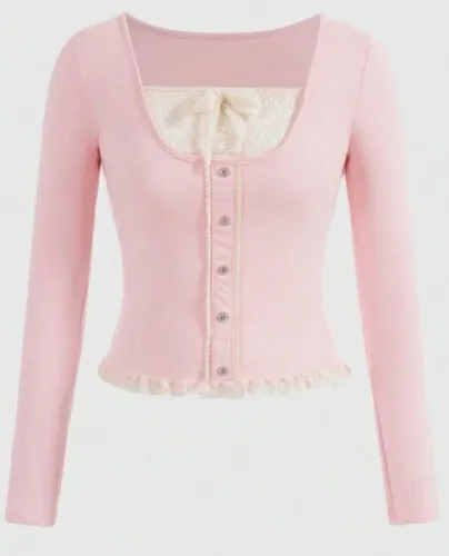 Blusa coquette romwe