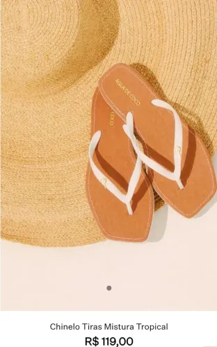 Chinelo Água de Coco