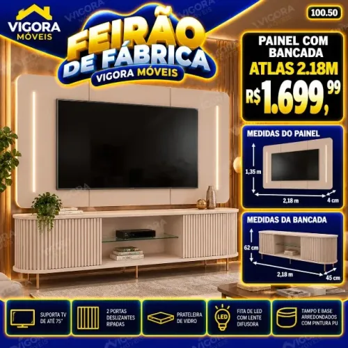 Painel com Bancada Atlas