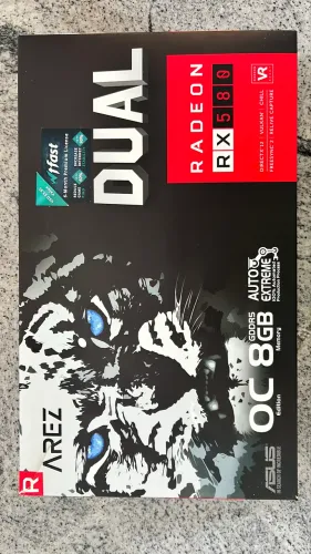 Placa de Vídeo RX580  Azus 8GB
