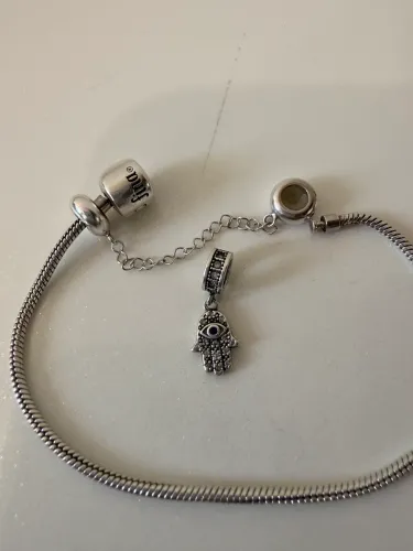 Pulseira Prata Fina Berloque 