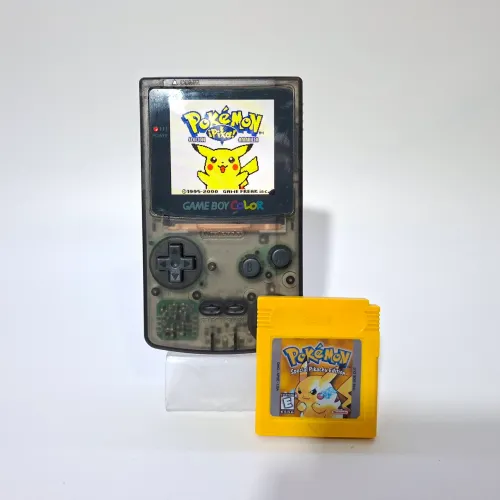 Game boy color tela grande ips + pokemon yellow nintendo 