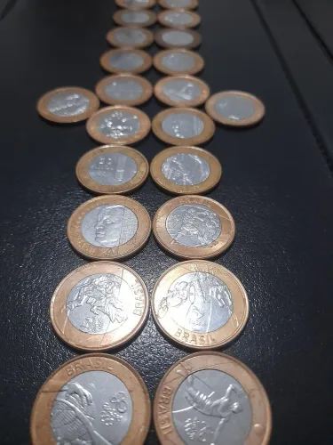 Moedas para colecionadores.