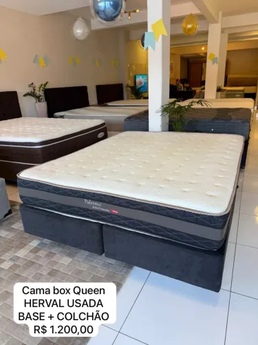 Cama Queen HERVAL SEMINOVA TOP - Entrego!