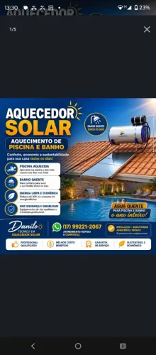Aquecedor solar banho e piscina 
