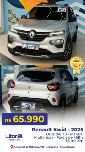 Renault Kwid Outsider 1.0 Flex 12V 5P Mec. 2025
