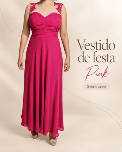 Vestido Longo Pink