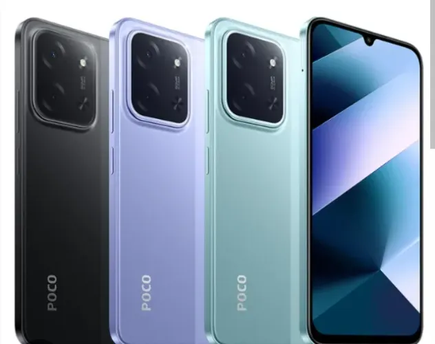 Poco C85 4G 256GB ROM /8GB RAM Com NFC Preto e verde GLOBAL