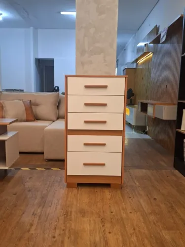 Cômoda 5 gavetas com mega reforço