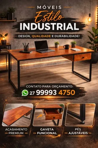 Móveis estilo industrial 