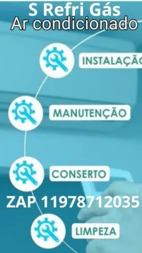 S Refri Gás instalação e manutenção de ar condicionado.