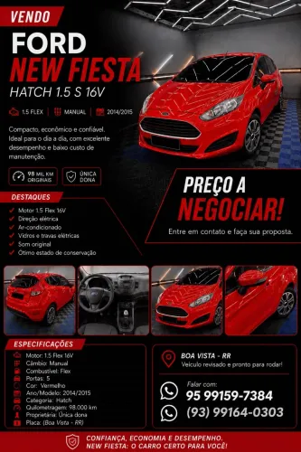 Ford Fiesta 1.5 16V Flex Mec. 5P 2015
