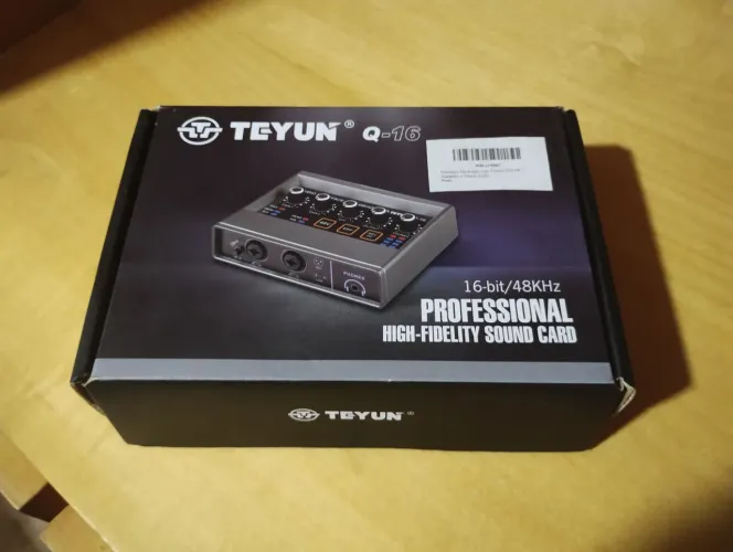 Interface de áudio teyun 