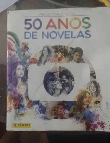 Álbum 50 Anos de Novelas da Globo<br><br>album incompleto com 199 figurinhas coladas