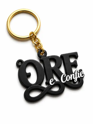 Chaveiro "ORE e confie" - Fé e estilo em cores vibrantes!