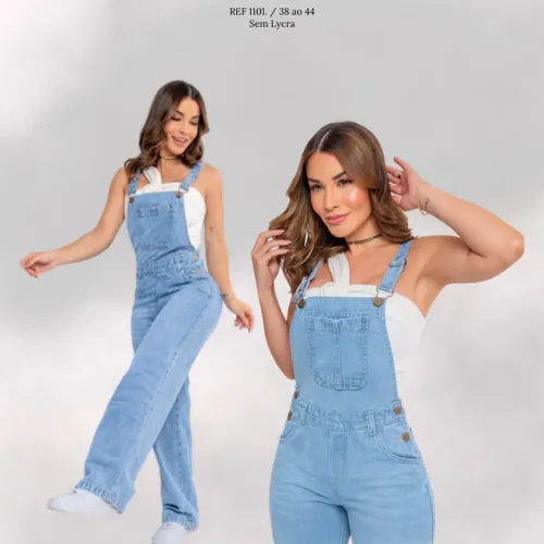 Jardineira Jeans