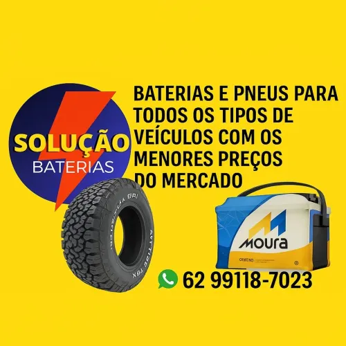 Baterias de Carro e Pneus Para Carro