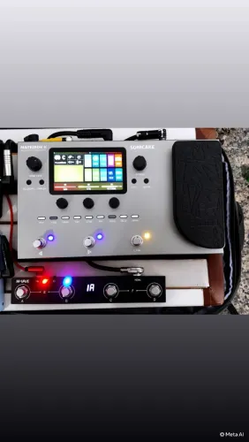 Pedaleira matribox 2 e controlador midi 4 foot