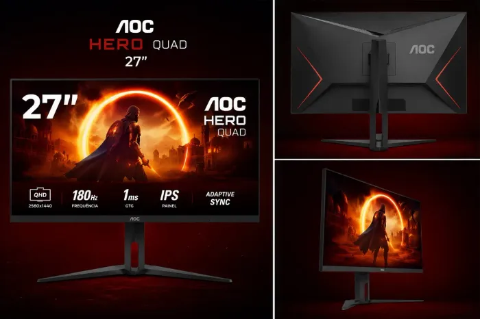 Monitor AOC Hero QUAD 27?.  + Placa de vídeo 