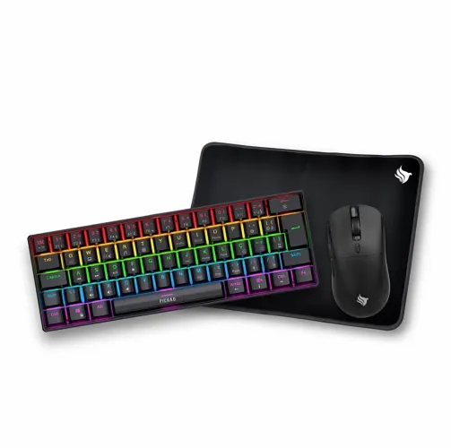 Kit gamer mouse, teclado+mousepad