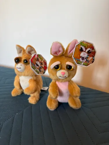 Dupla chaveiros originais feisty pets- Coelha e canguru