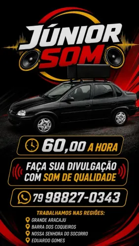 Carro de som para propaganda.