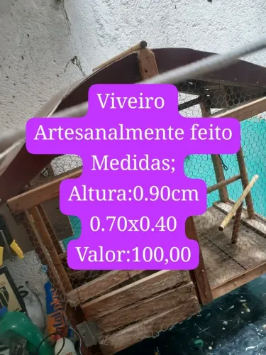 Viveiro artesanalmente feito ! Aceito proposta