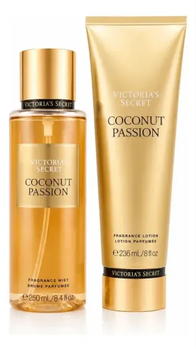 Kit Victoria's Secret Body Splash + Creme - Coconut