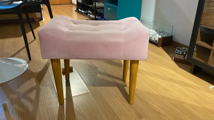 Puff pés palito rosa