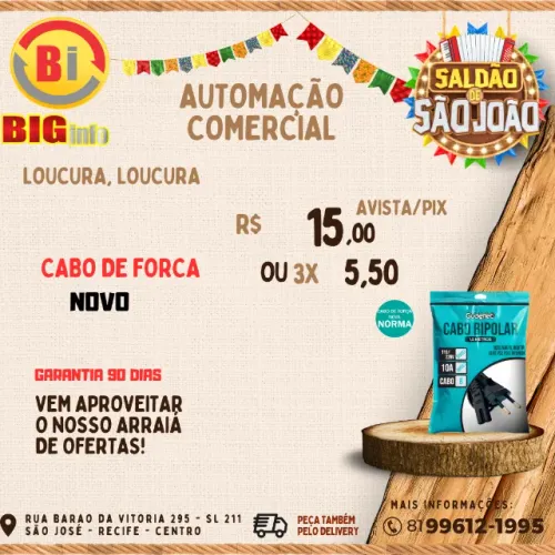 Cabo De Força Bipolar tipo 8