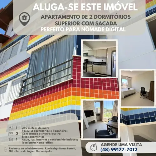 ALUGUEL MENSAL 2 DORM  IDEAL PARA NÔMADE DIGITAL
