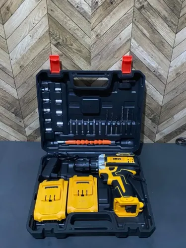 Parafusadeira e Furadeira Sem Fio 2 Baterias + Maleta Completa 48V