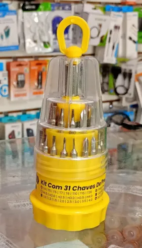 Kit Jogo de Chaves de Precisão 31 em 1  -  Novo
