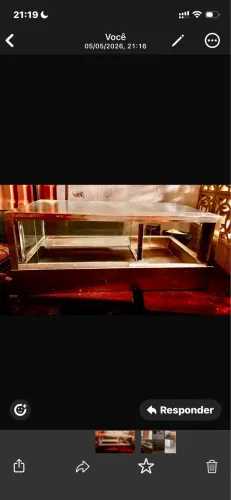 Balcão frio inox e vidro
