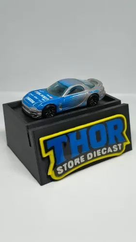 Mazda Rx7 Falken (Prata) - Hot Wheels 